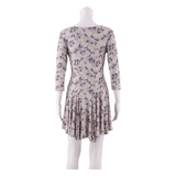 PHASE EIGHT Hi - Low Womens Fit & Flare Dress Blue Floral Knee Length UK 8