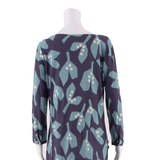 WHITE STUFF Womens Shift Dress Blue Crazy Pattern Knee Length UK 12