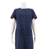 LAURA ASHLEY Womens Shift Dress Blue Floral Short Sleeve Knee Length UK 12