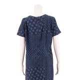 LAURA ASHLEY Womens Shift Dress Blue Floral Short Sleeve Knee Length UK 12