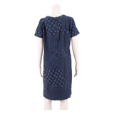 LAURA ASHLEY Womens Shift Dress Blue Floral Short Sleeve Knee Length UK 12
