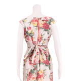 JOULES TOM Occasion Wear Womens Day Dress White Floral Knee Length UK 10