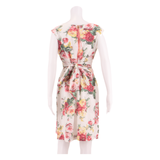 JOULES TOM Occasion Wear Womens Day Dress White Floral Knee Length UK 10