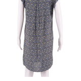 FAT FACE Womens Shift Dress Blue Viscose Floral Short Sleeve Knee Length UK 10