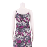 FAT FACE Womens A-Line Dress Purple Floral Sleeveless Knee Length UK 8