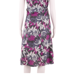 FAT FACE Womens A-Line Dress Purple Floral Sleeveless Knee Length UK 8