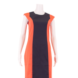 FRENCH CONNECTION Womens Shift Dress Blue Colourblock Knee Length UK 10