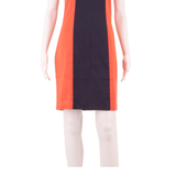 FRENCH CONNECTION Womens Shift Dress Blue Colourblock Knee Length UK 10