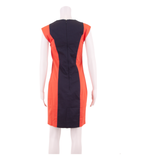 FRENCH CONNECTION Womens Shift Dress Blue Colourblock Knee Length UK 10