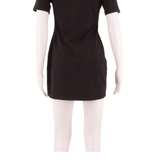 REFORMATION Womens Mini Dress Black Short Sleeve Short L