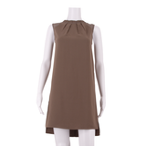 ALL SAINTS Womens Shift Dress Brown Sleeveless Knee Length S