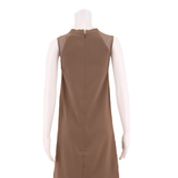ALL SAINTS Womens Shift Dress Brown Sleeveless Knee Length S