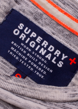 SUPERDRY Womens T-Shirt Dress Grey Short Sleeve Knee Length S