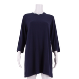 REFORMATION Womens Shift Dress Blue Long Sleeve Knee Length M
