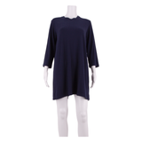 REFORMATION Womens Shift Dress Blue Long Sleeve Knee Length M