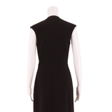 REISS Office Wear Womens Shift Dress Black Sleeveless Knee Length UK 8