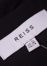 REISS Office Wear Womens Shift Dress Black Sleeveless Knee Length UK 8