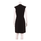 REISS Office Wear Womens Shift Dress Black Sleeveless Knee Length UK 8