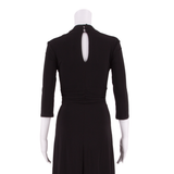 PHASE EIGHT Womens Fit & Flare Dress Beige Viscose Long Sleeve Knee Length UK 8