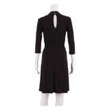 PHASE EIGHT Womens Fit & Flare Dress Beige Viscose Long Sleeve Knee Length UK 8