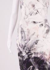 COAST Occasion Wear Womens Bodycon Dress White Floral Sleeveless Midi UK 6