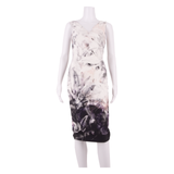 COAST Occasion Wear Womens Bodycon Dress White Floral Sleeveless Midi UK 6