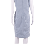 GANNI Womens A-Line Dress Blue Sleeveless Knee Length UK 14