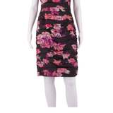 COAST Occasion Wear Womens Bodycon Dress Black Floral Knee Length UK 8