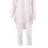 FAITHFULL THE BRAND Womens Kaftan Dress Cream Striped Long Sleeve Knee Length XS