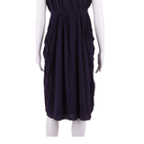 COAST Womens Day Dress Blue Short Sleeve Midi UK 8