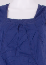 WHISTLES Womens A-Line Dress Blue Short Sleeve Knee Length UK 6