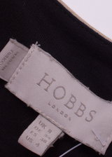 HOBBS LONDON Womens Wrap Dress Brown Viscose Animal Print Knee Length UK 8