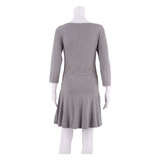 COAST Womens A-Line Dress Grey Long Sleeve Knee Length UK 8