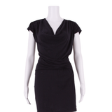 WHISTLES Womens Mini Dress Black Short Sleeve Short XS
