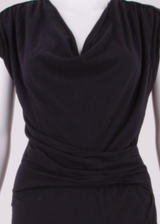 WHISTLES Womens Mini Dress Black Short Sleeve Short XS