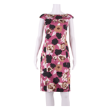 COAST Occasion Wear Womens Pencil Dress Pink Floral Sleeveless Knee Length UK 8