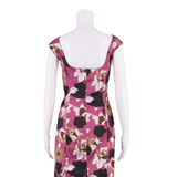 COAST Occasion Wear Womens Pencil Dress Pink Floral Sleeveless Knee Length UK 8