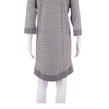 GANNI Womens Jumper Dress Grey Long Sleeve Knee Length M