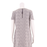 WHITE STUFF Womens Shift Dress Blue Floral Short Sleeve Knee Length UK 14