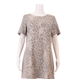 WHITE STUFF Womens Shift Dress Blue Floral Short Sleeve Knee Length UK 14