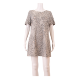 WHITE STUFF Womens Shift Dress Blue Floral Short Sleeve Knee Length UK 14