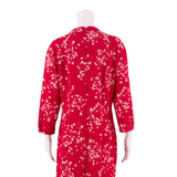 PHASE EIGHT Womens Shift Dress Red Floral Long Sleeve Knee Length UK 14
