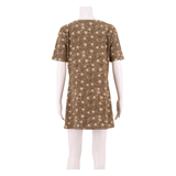 WHITE STUFF Womens A-Line Dress Green Floral Short Sleeve Knee Length UK 14