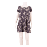 WHITE STUFF Womens T-Shirt Dress Blue Floral Short Sleeve Short UK 14