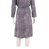 JOULES Womens Fit & Flare Dress Blue Crazy Pattern Long Sleeve Midi UK 12