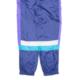 VICTORY TEAM Mens Track Pants Blue Tapered L W30 L32