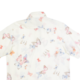 CITRON Womens Printed Shirt Cream Collared Animal Print L