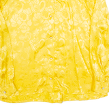 Womens Shirt Yellow Collared Long Sleeve L