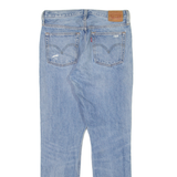 LEVI'S 501S Jeans Distressed Womens Blue Skinny Straight W29 L30