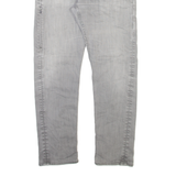 LEVI'S 508 Jeans Mens Grey Regular Tapered Stone Wash W32 L29